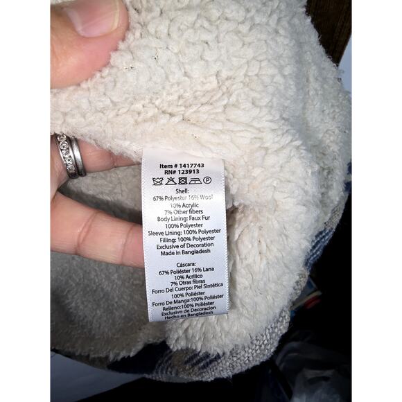 Jachs New York Jacket Shacket Wool Blend Sherpa Lined Aztec Southwestern Men XXL - Picture 8 of 8